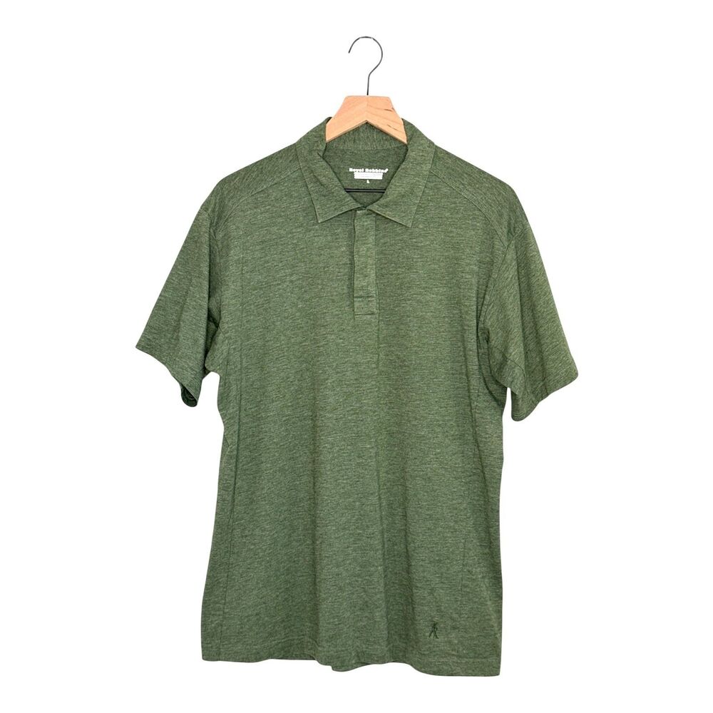 Royal Robbins Coolmax Performance Polo Shirt Men’s Large Short Sleeves Snaps